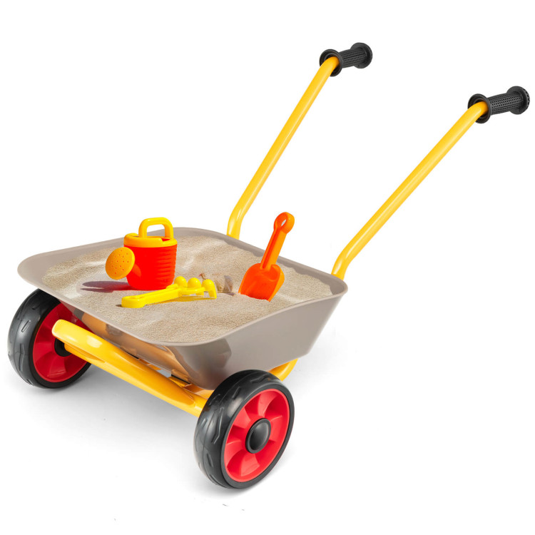 2-Wheeler Toy Cart with Steel Construction for Boys and Girls Age 2 +Costway Gallery View 9 of 11